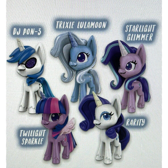 NEW in BOX My Little Pony Set Of Five Unicorns Sparkle Collection Figures Sealed - Picture 2 of 6